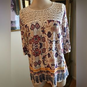 Vintage X NWT floral top size L